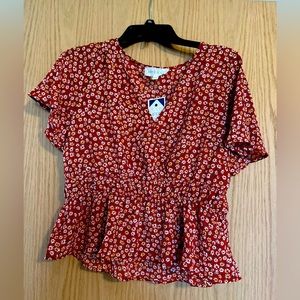 NWT Cute Fall blouse size L